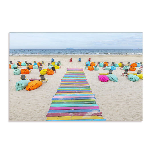 Colorful Beach Walkway Vietnam