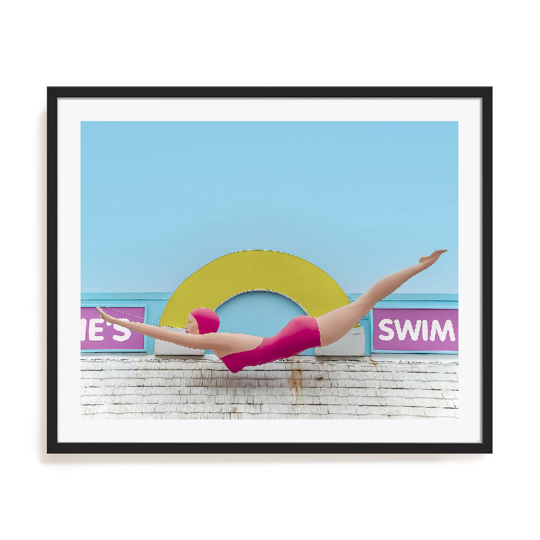 Diving Lady Wall Art