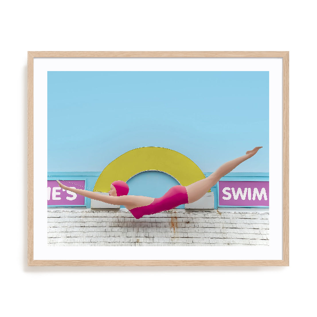 Diving Lady Wall Art