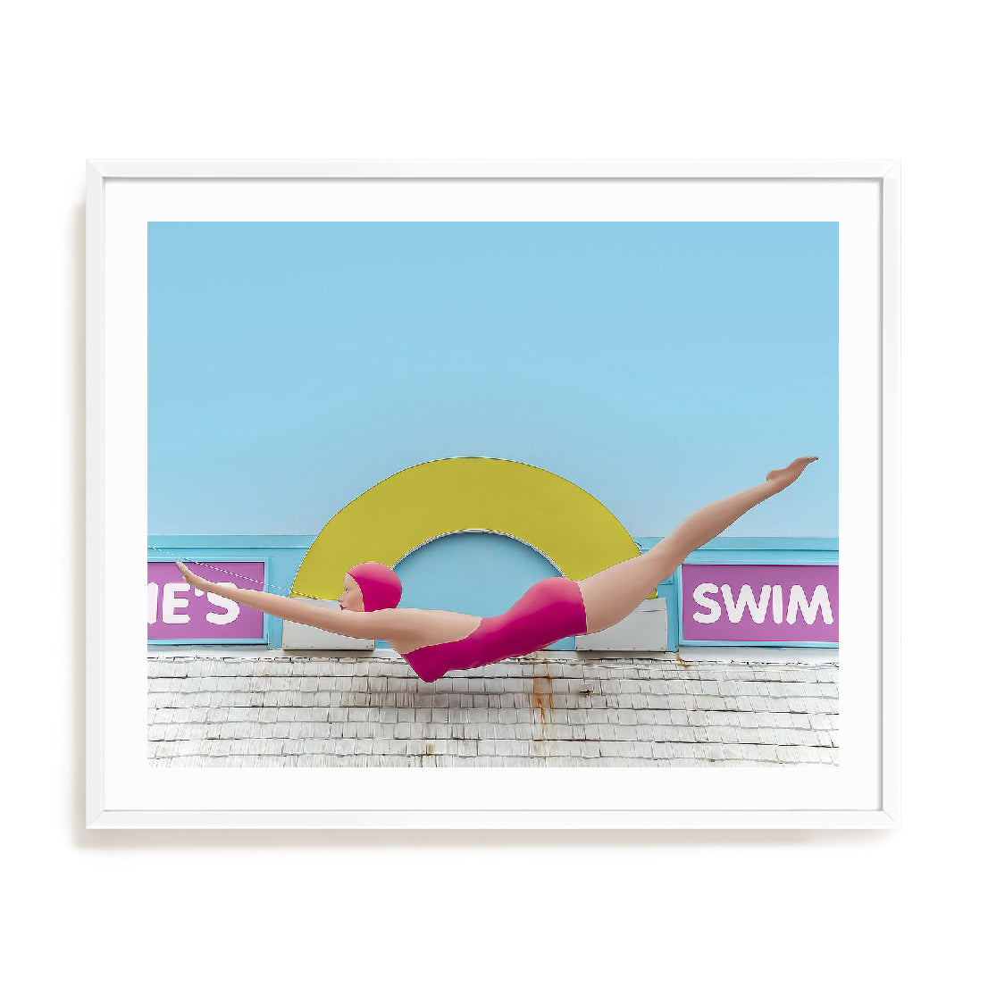Diving Lady Wall Art