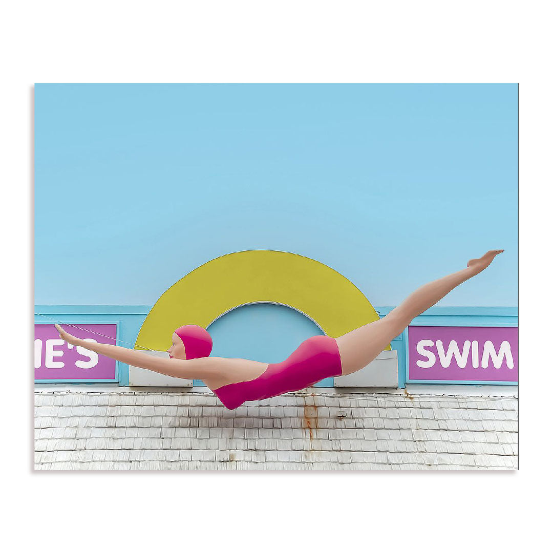 Diving Lady Wall Art