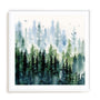 Evening Treeline Sq Wall Art