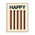 Happy Cream Wall Art