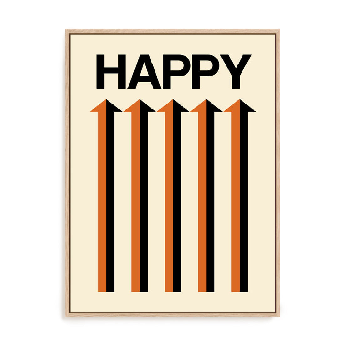 Happy Cream Wall Art