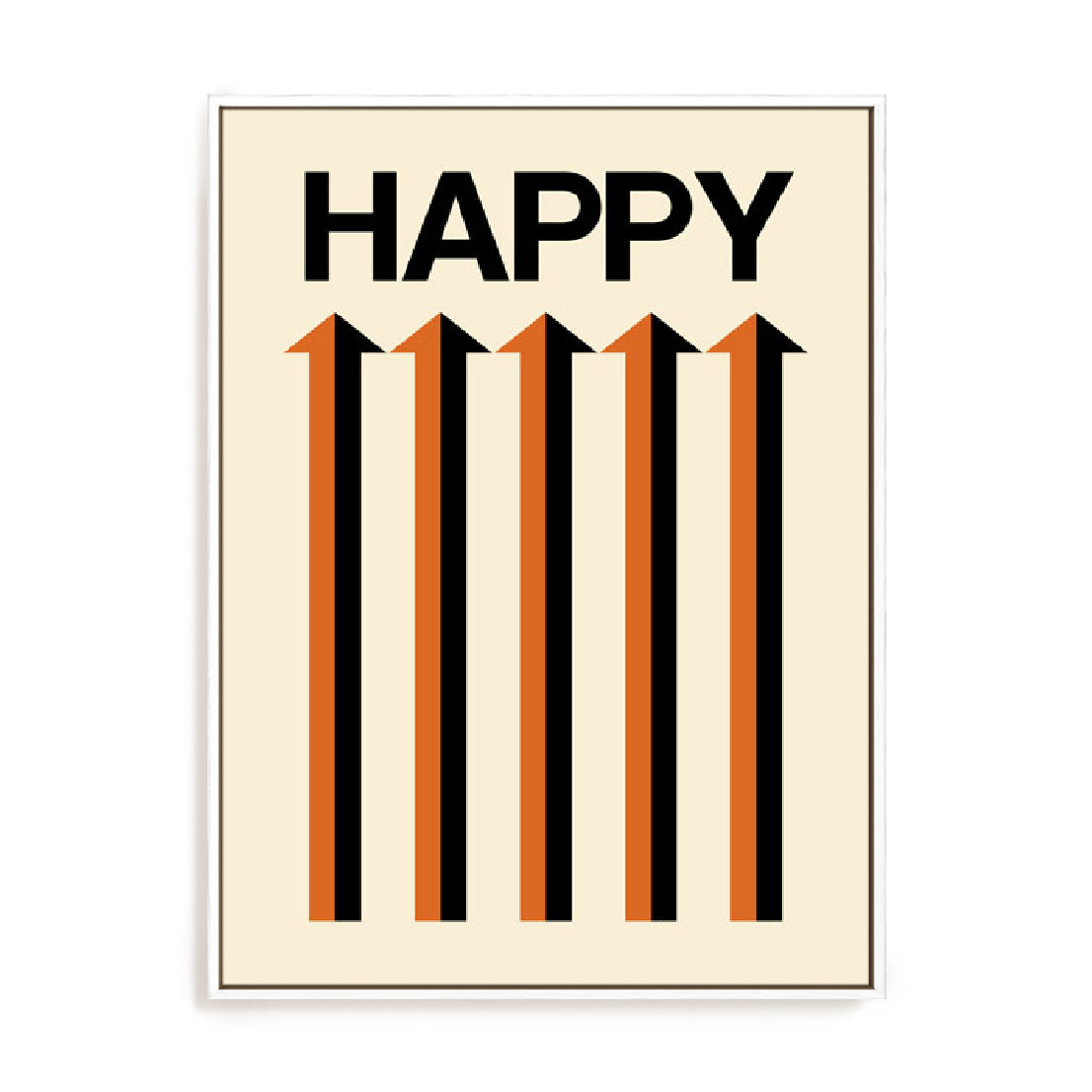 Happy Cream Wall Art