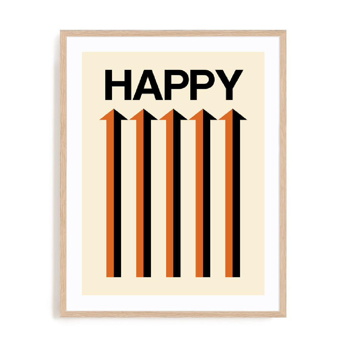 Happy Cream Wall Art
