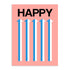 Happy Pink Wall Art