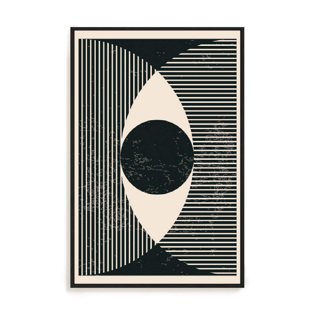 Black And White Geometric Shapes II Wall Art
