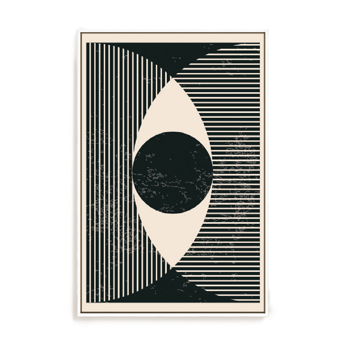 Black And White Geometric Shapes II Wall Art
