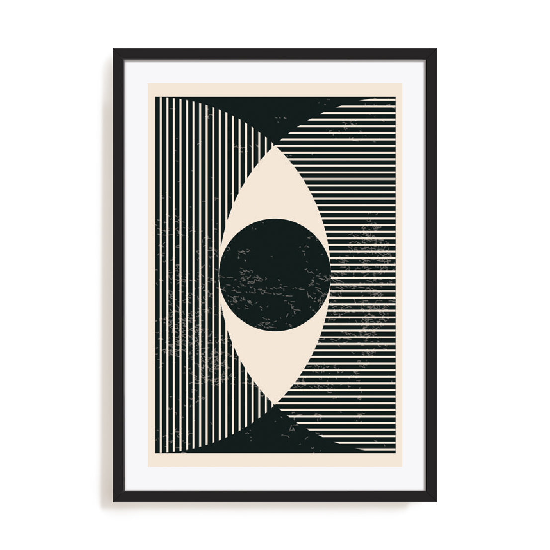 Black And White Geometric Shapes II Wall Art