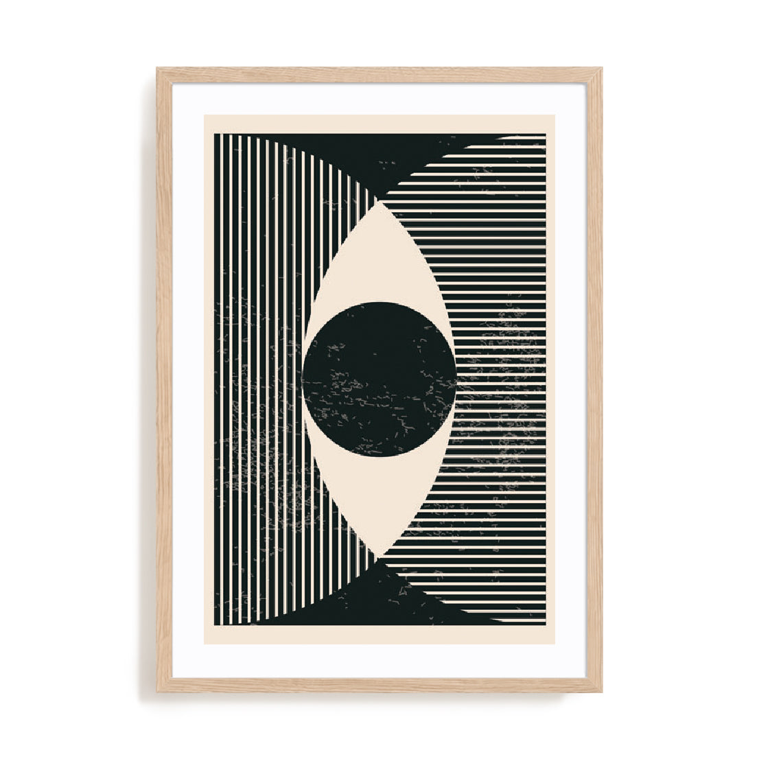 Black And White Geometric Shapes II Wall Art