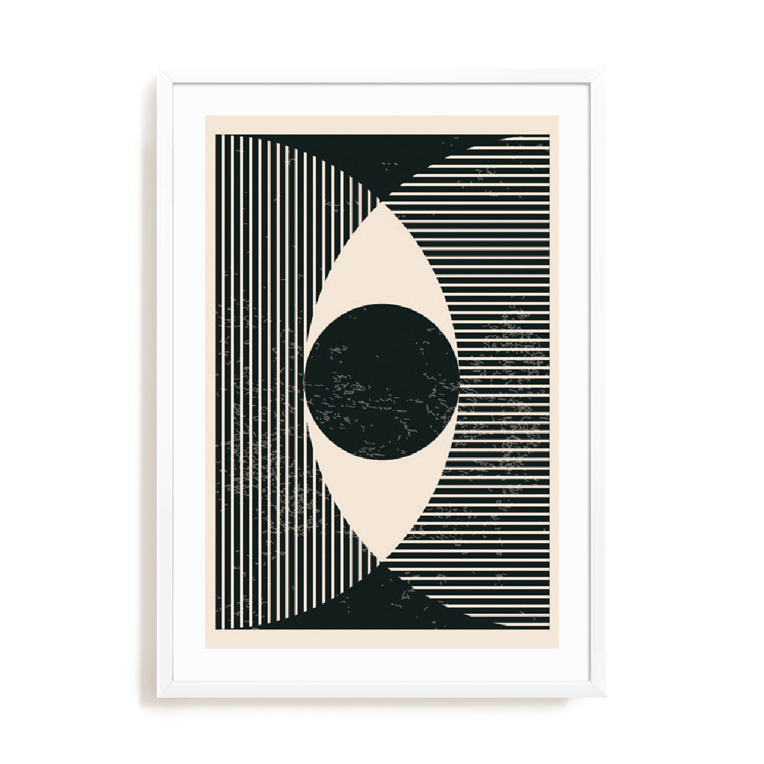 Black And White Geometric Shapes II Wall Art