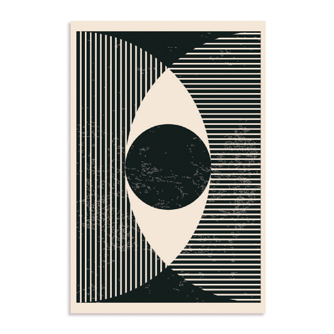 Black And White Geometric Shapes II Wall Art