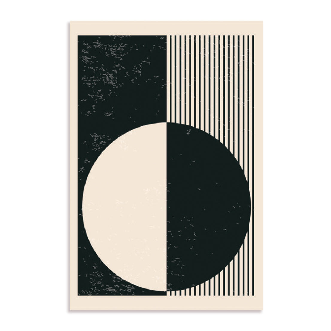 Black And White Planets Series #3 Wall Art