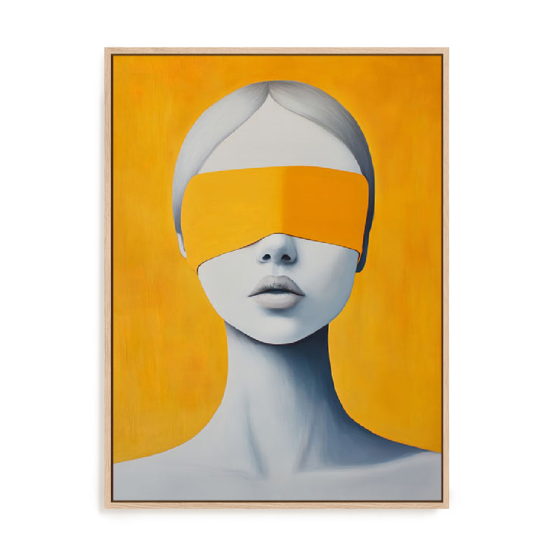 Blindfolded Yellow Wall Art