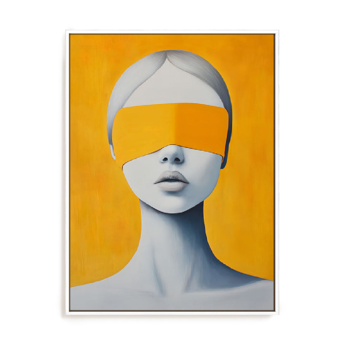 Blindfolded Yellow Wall Art