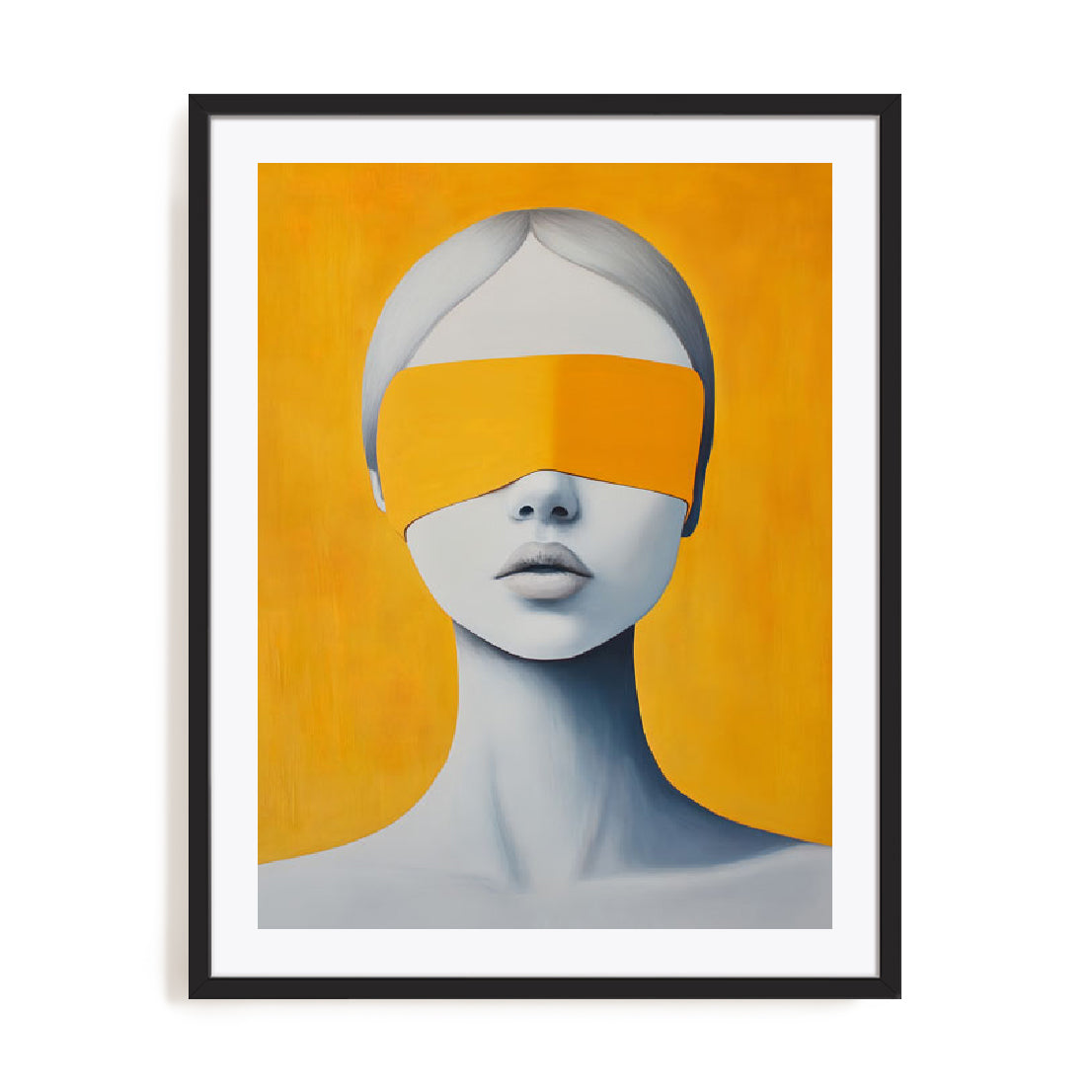 Blindfolded Yellow Wall Art
