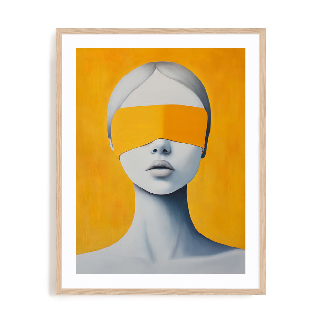 Blindfolded Yellow Wall Art