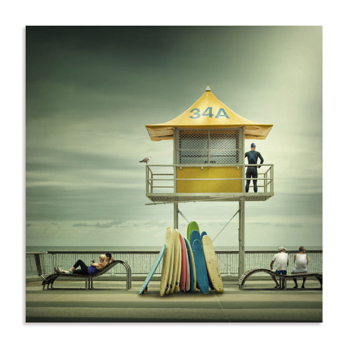 The life guard Wall Art