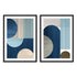Abstract Blue IV And V Wall Art