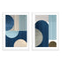 Abstract Blue IV And V Wall Art