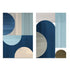 Abstract Blue IV And V Wall Art