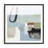 Blue Rhythm Wall Art #oran_black-white-border