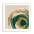 Green Metallic Circle II Wall Art #oran_white-white-border