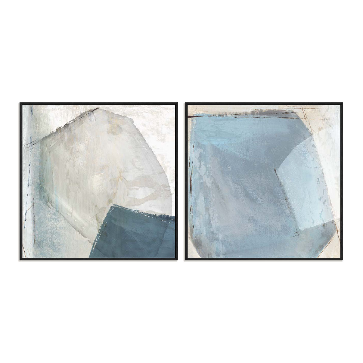 Blue Mineral Balance Pairs Wall Art