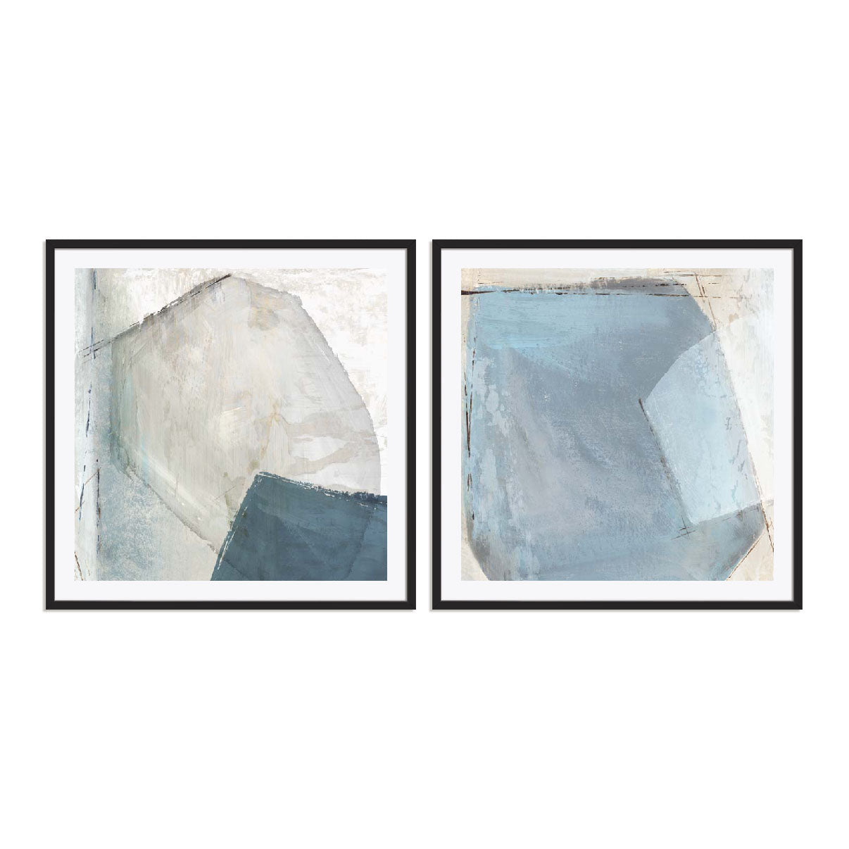Blue Mineral Balance Pairs Wall Art