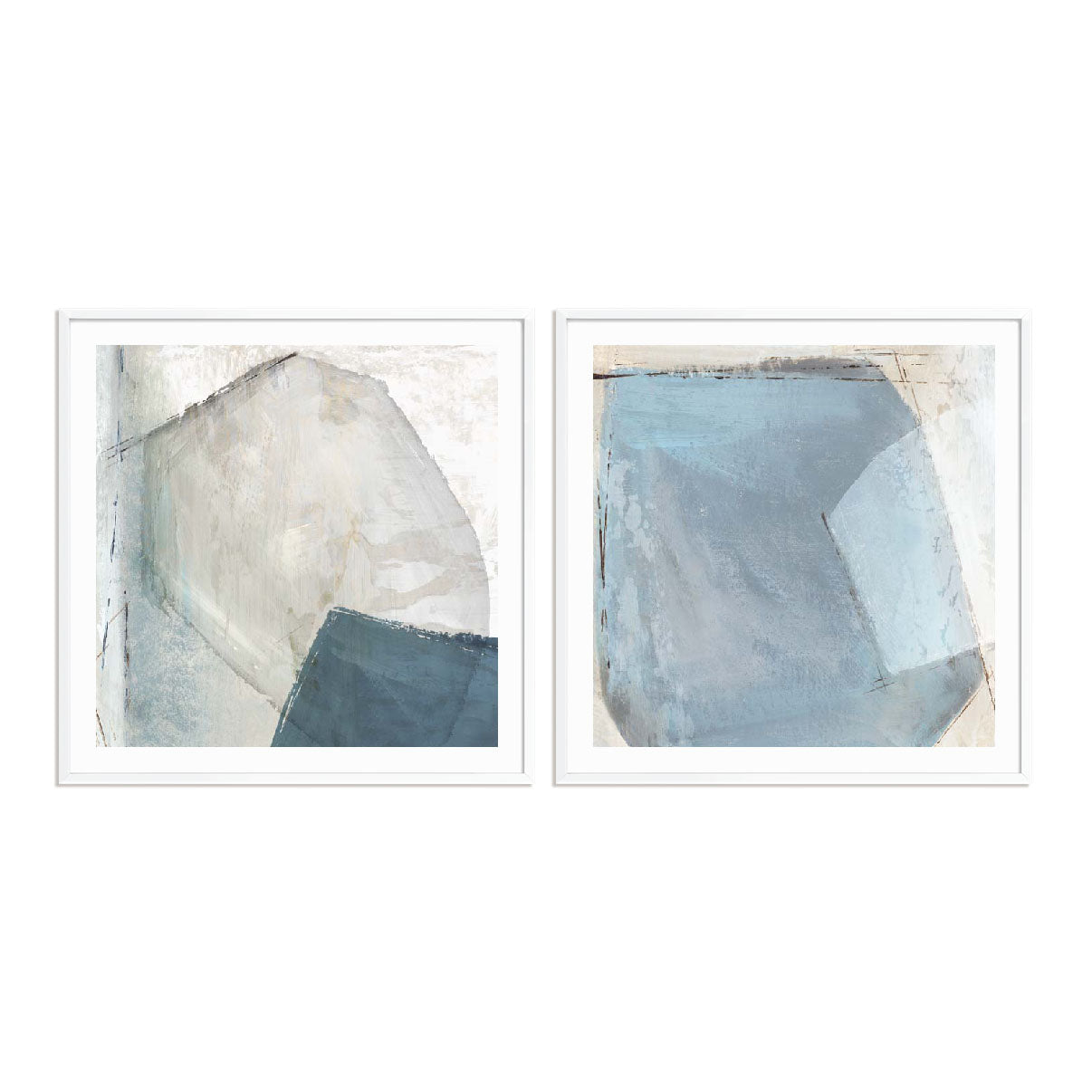 Blue Mineral Balance Pairs Wall Art