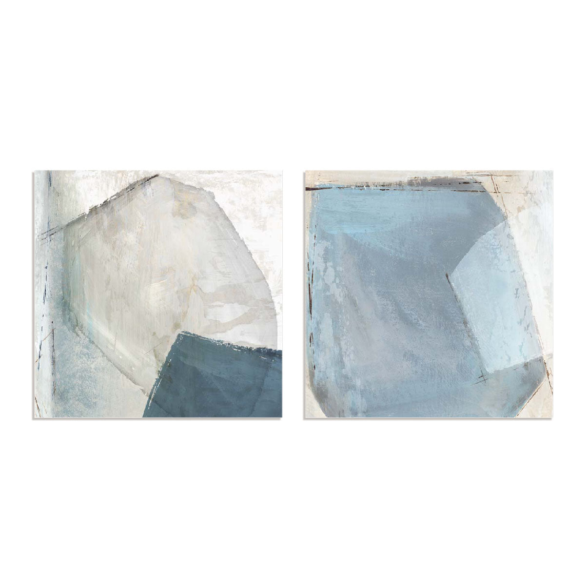 Blue Mineral Balance Pairs Wall Art