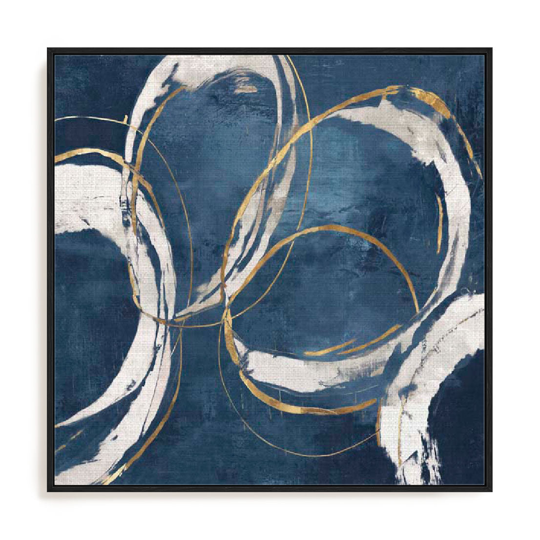 Abstract Blue Circles I Wall Art
