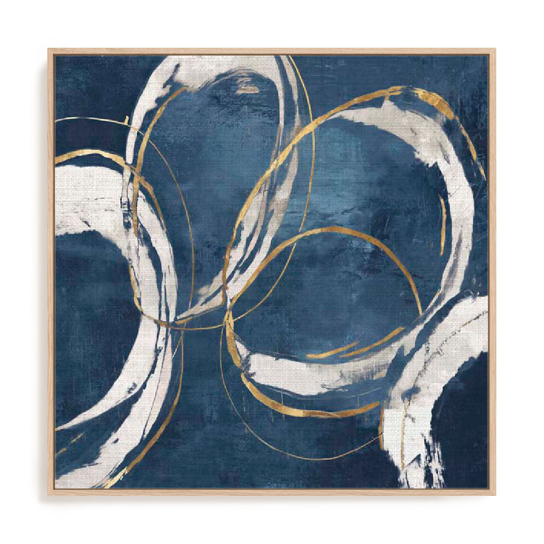 Abstract Blue Circles I Wall Art
