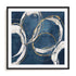 Abstract Blue Circles I Wall Art #oran_black-white-border