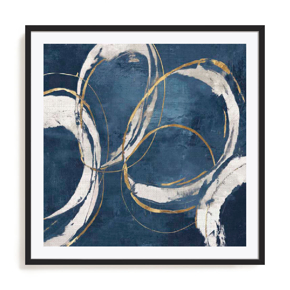 Abstract Blue Circles I Wall Art