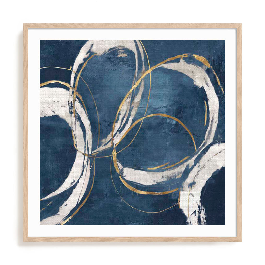Abstract Blue Circles I Wall Art