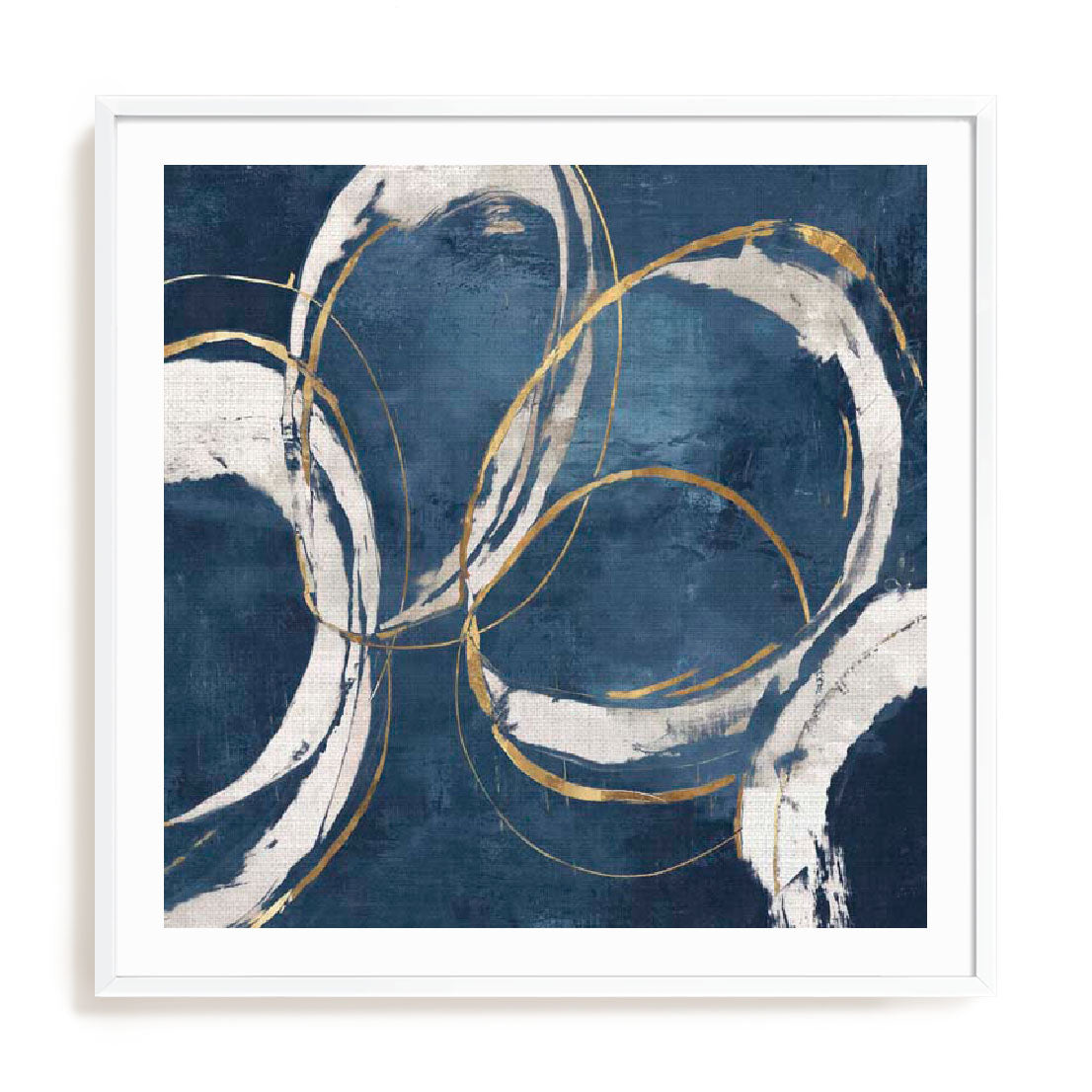Abstract Blue Circles I Wall Art