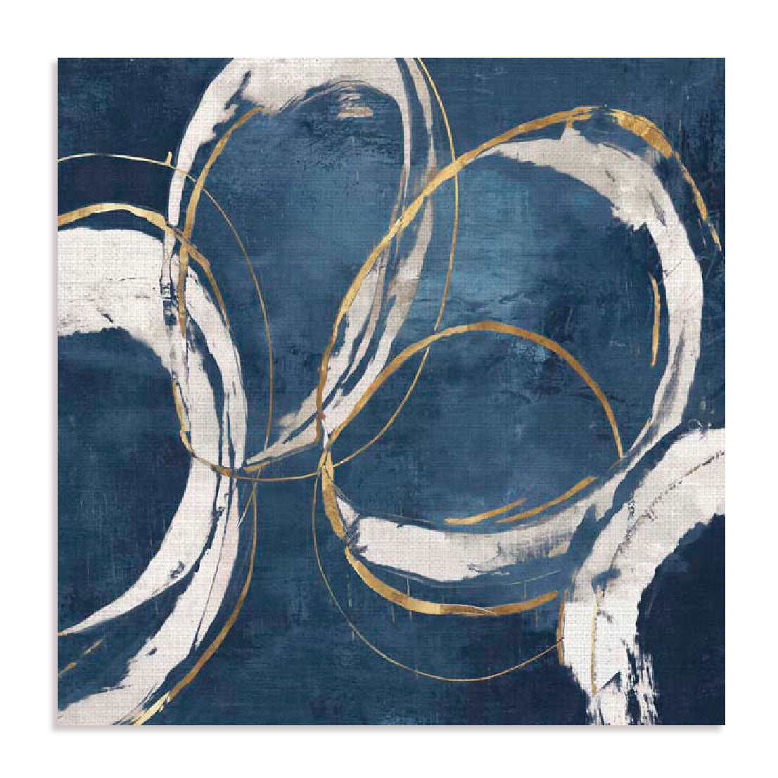 Abstract Blue Circles I Wall Art