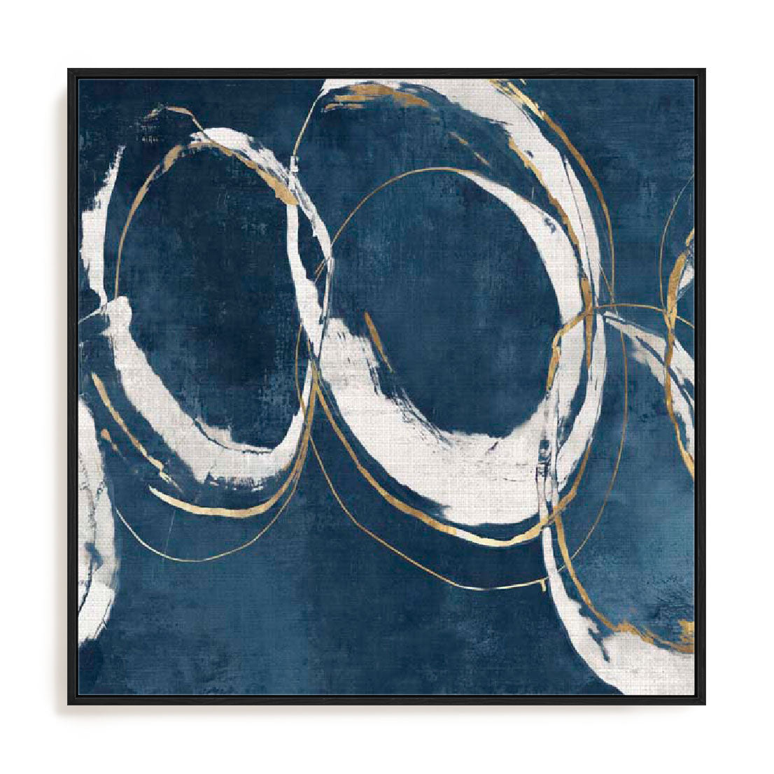 Abstract Blue Circles II Wall Art