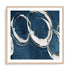 Abstract Blue Circles II Wall Art #oran_natural-white-border