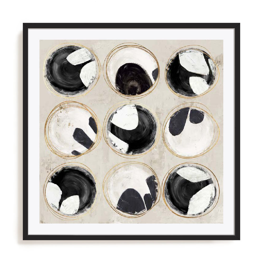 Black and White Tribal Wall Art