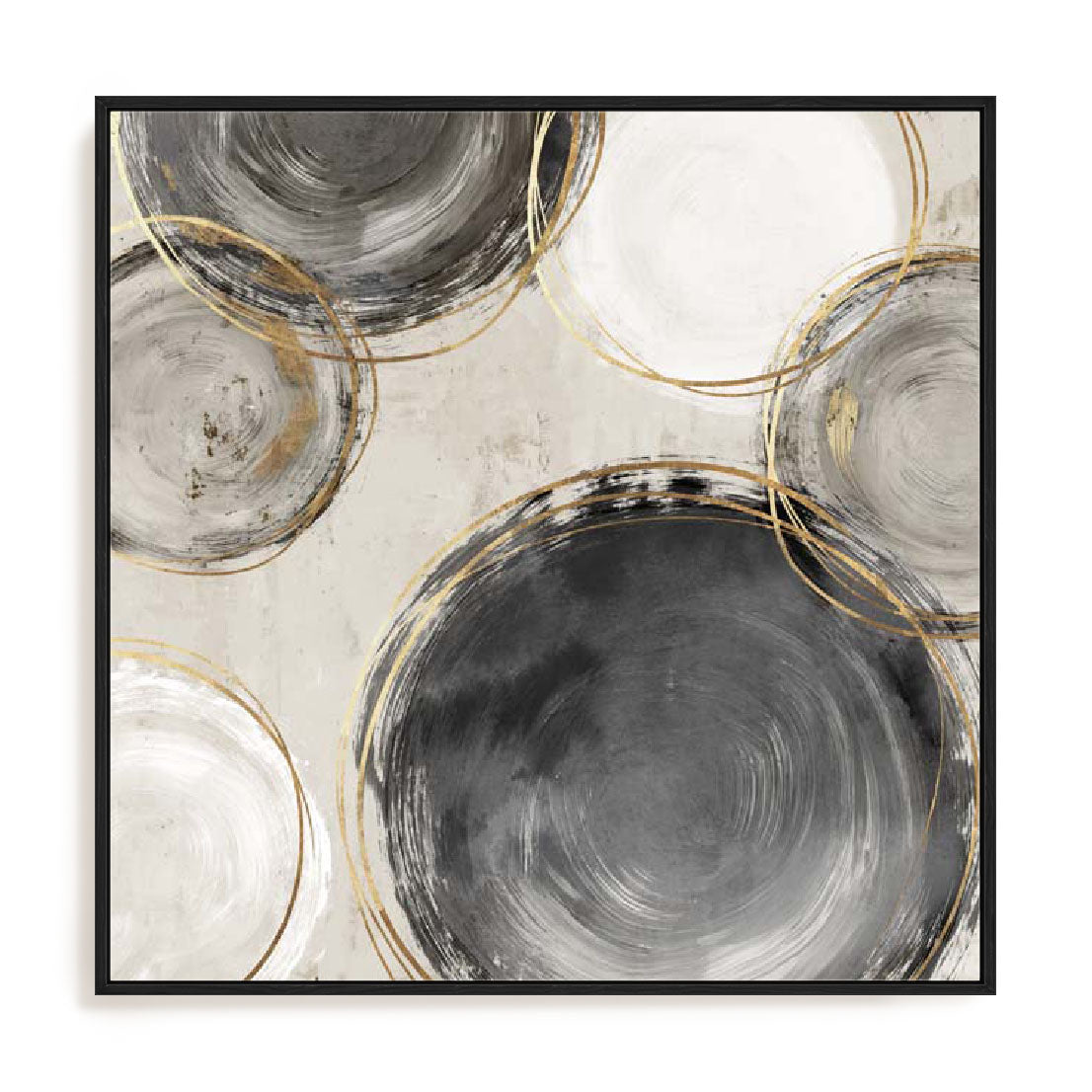 Rings of Black I Wall Art