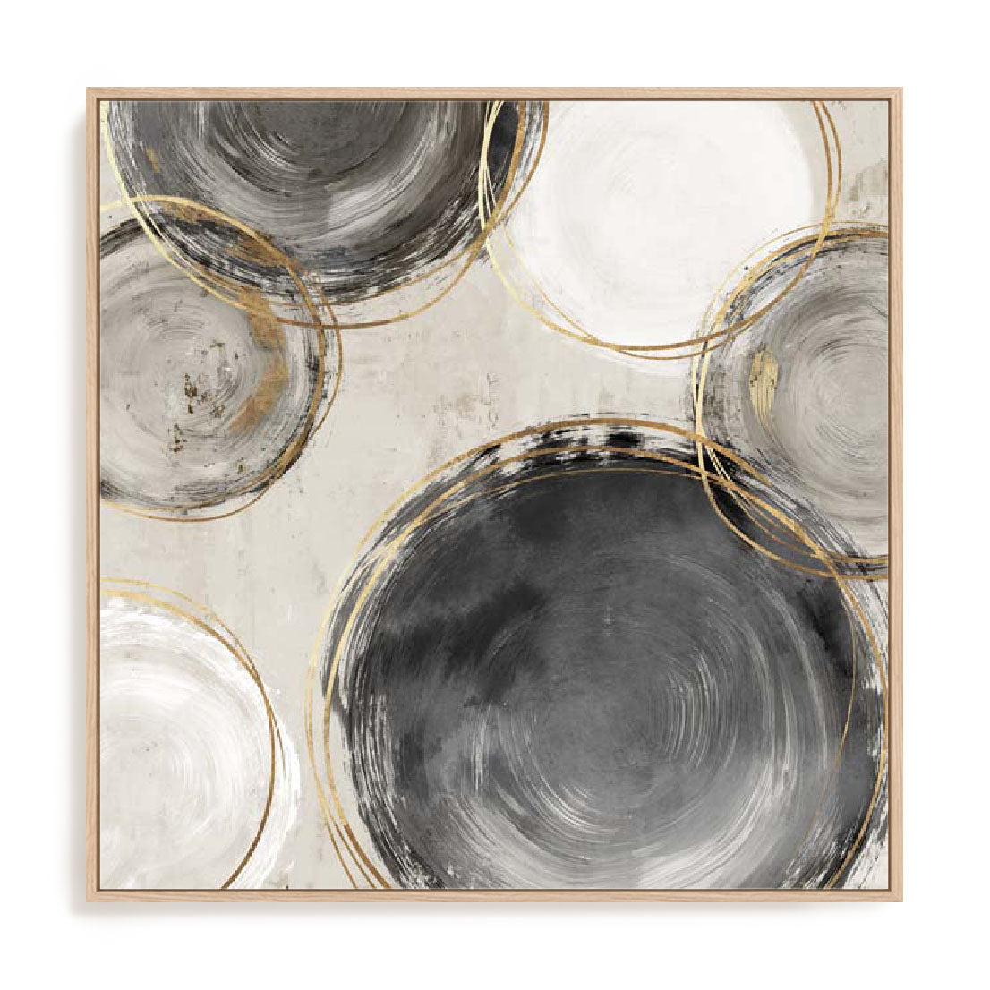 Rings of Black I Wall Art