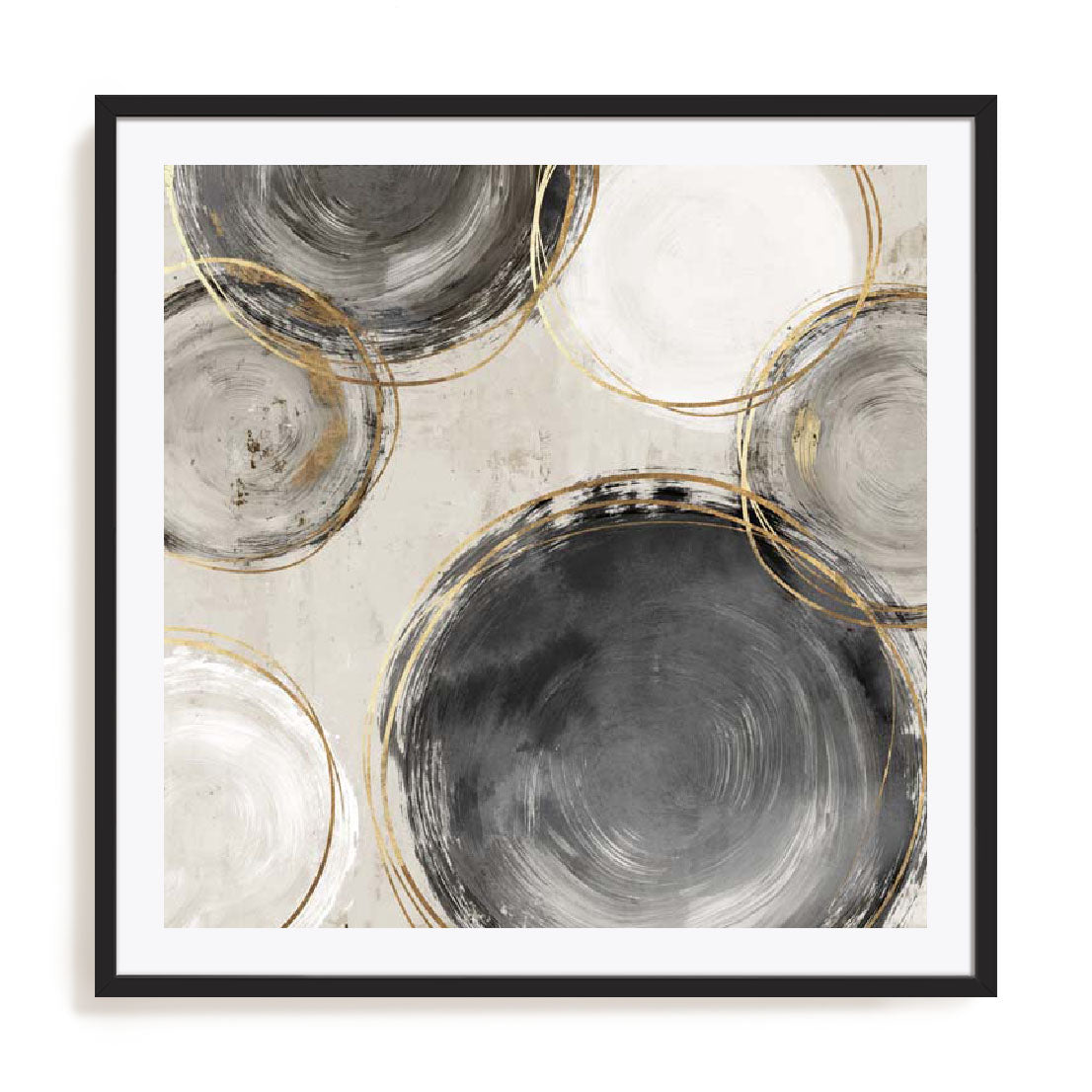 Rings of Black I Wall Art