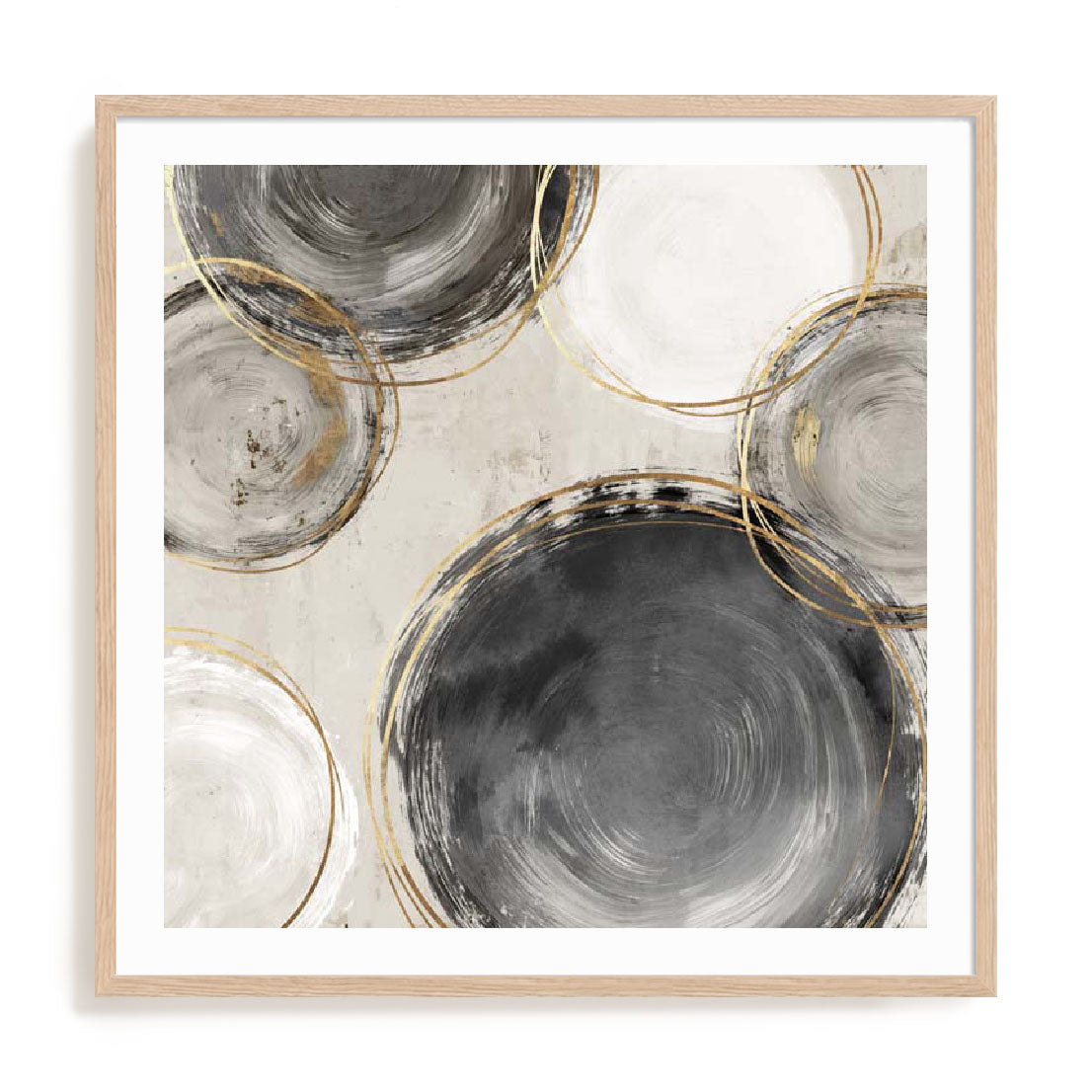 Rings of Black I Wall Art
