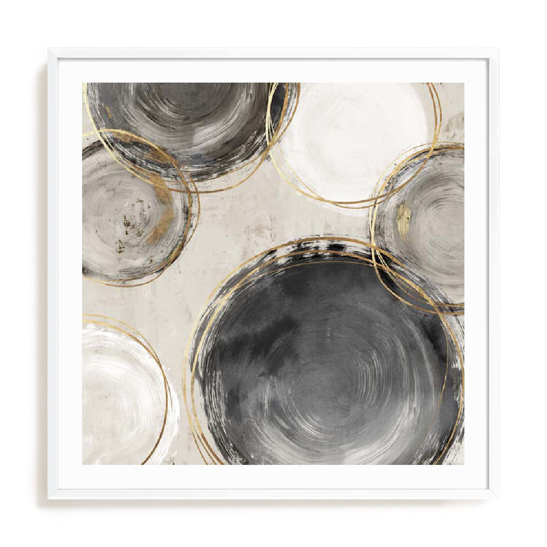 Rings of Black I Wall Art