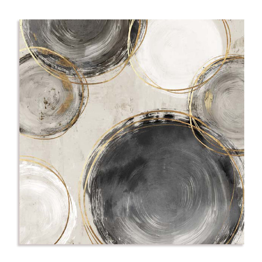 Rings of Black I Wall Art
