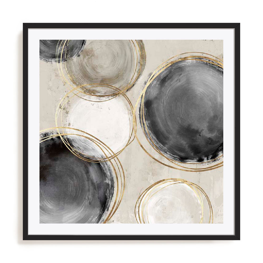 Rings of Black II Wall Art