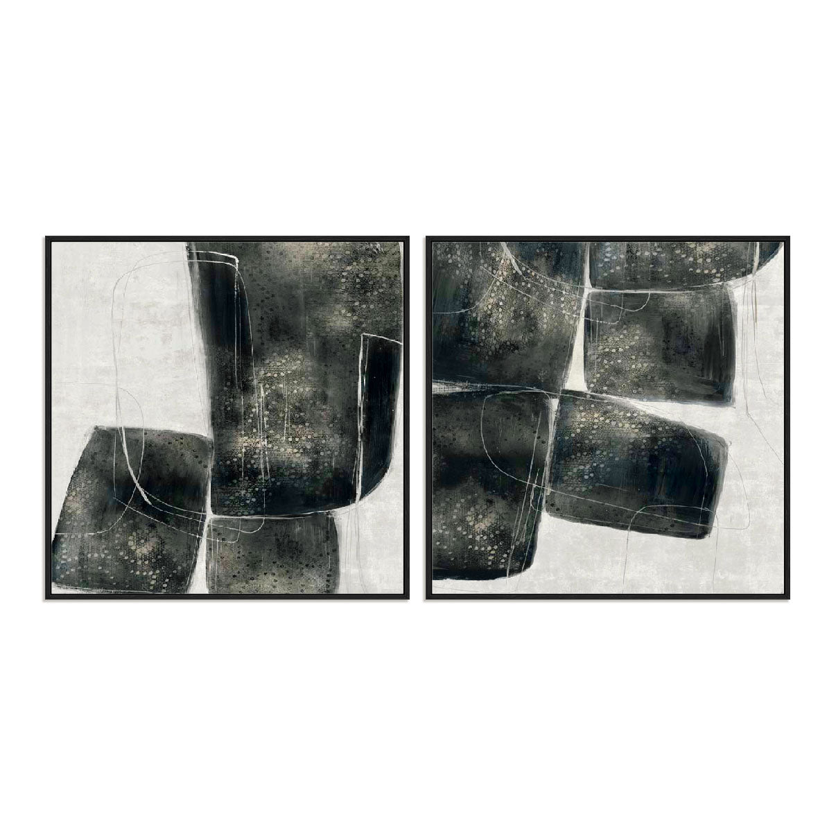 Shapes Of Lacy I and II Wall Art